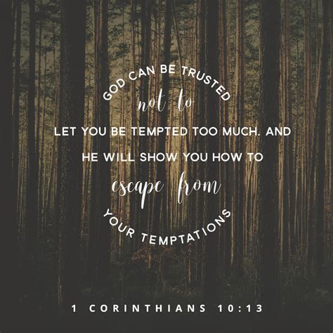 God Will Help You Avoid Temptation 1 Corinthians 1013 — Faith Chapel