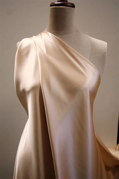 Nude Silk Satin 22mm Tessuti Fabrics Online Fabric Store