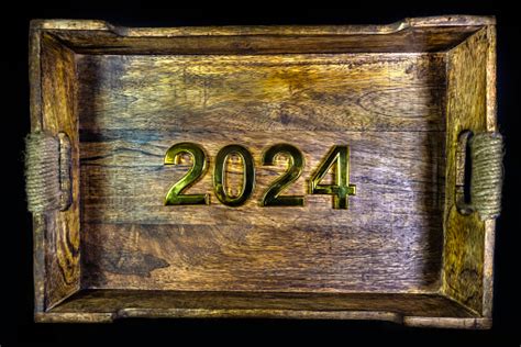 Number 2024 On Wooden Background Stock Photo Download Image Now