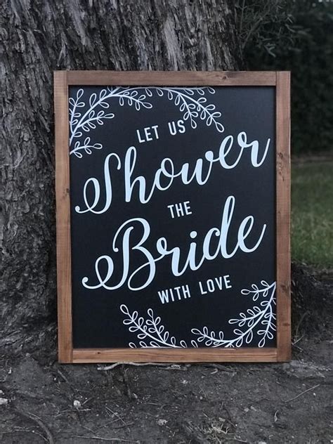 Bridal Shower Chalkboard Shower The Bride Custom Etsy Bridal Shower