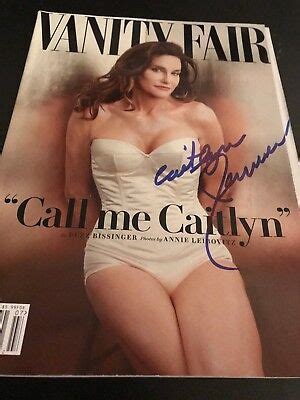 Caitlyn Jenner Signed Autograph Magazine Vanity Fair In Person Sexy