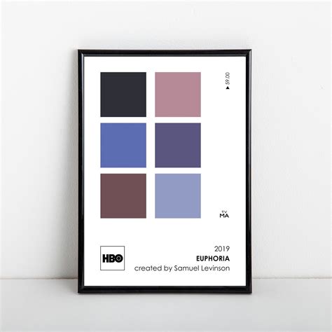 Euphoria Tv Series Color Palette Print Custom Available Etsy Australia