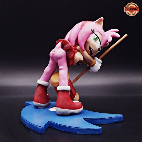 Custom Adult Figurine Amy Rose Sonic Hedgehog 1 10 Etsy