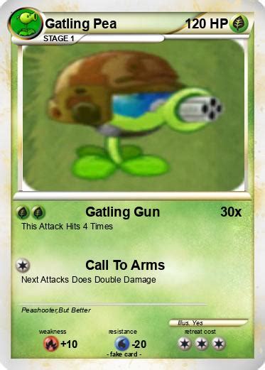 Pokémon Gatling Pea 164 164 Gatling Gun My Pokemon Card