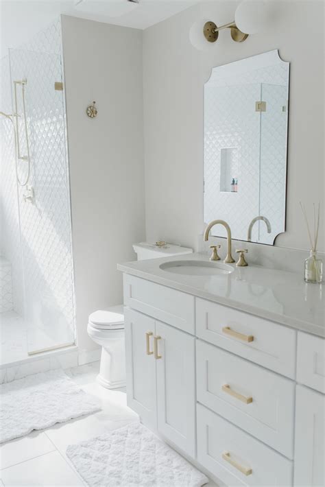My Luxurious White And Gold Master Bath Reveal Life On Phillips Lane