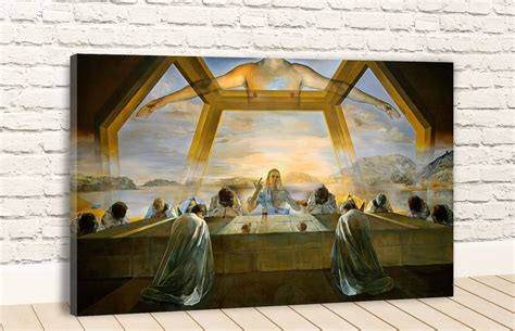 Salvador Dali Artist The Sacrament Of The Last Supper 1955 Etsy