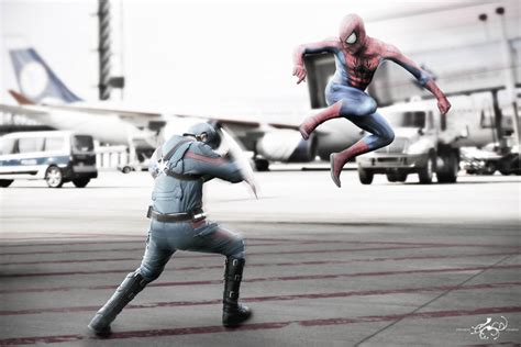 Captain America Vs Spiderman By Intrusionicreative On Deviantart