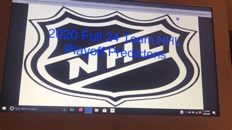 2020 Nhl Full 24 Team Playoff Predictions Youtube
