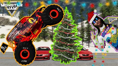 Monster Jam Monster Trucks Crashes High Speed Jumps Christmas Song