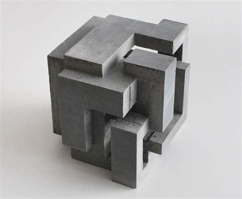 Cubic Geometry Ix V On Behance In 2020 Concrete Sculpture Cubic