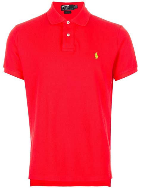 Free shipping on all orders over $150. Polo Ralph Lauren Classic Polo Shirt in Red for Men | Lyst