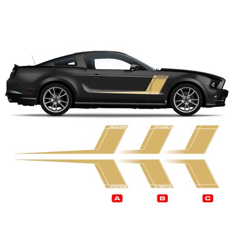 roush side graphics for ford mustang 2005 2014 autodesign shop