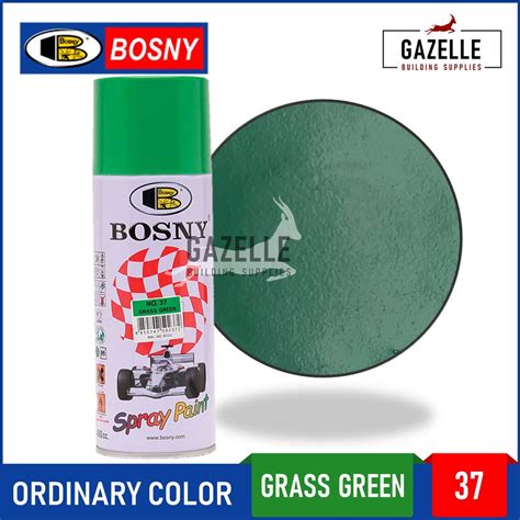 Bosny Ordinary Color Acrylic Spray Paint 37 Grass Green Shopee