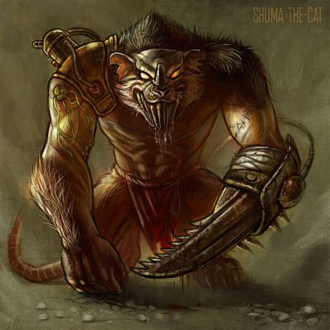 Rat Ogre Warhammer Fanart By Shuma The Cat On Deviantart