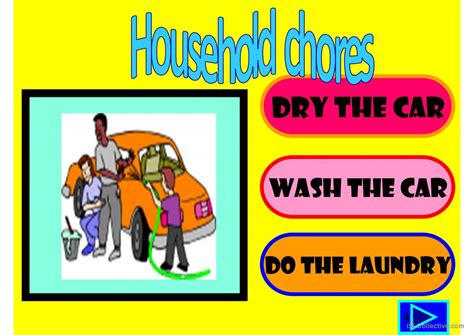 Household Chores Multiple Choice Act English Esl Powerpoints