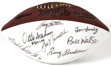 Lot Detail Pro Football Hall Of Fame Multi Signed Football 24