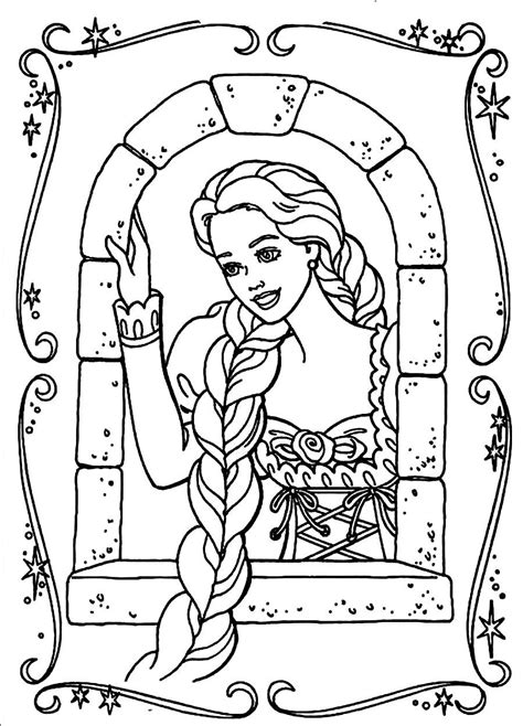 Rapunzel Princesas De Disney Para Colorear - Páginas Colorear