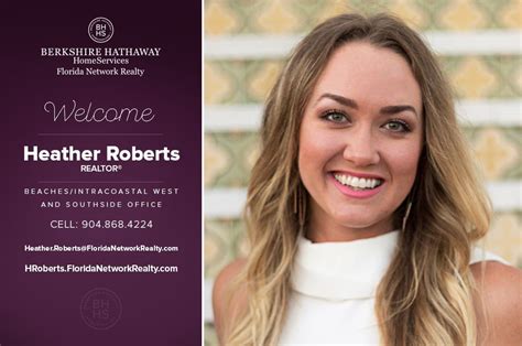 Berkshire Hathaway Homeservices Florida Network Realty Welcomes Heather Roberts Berkshire