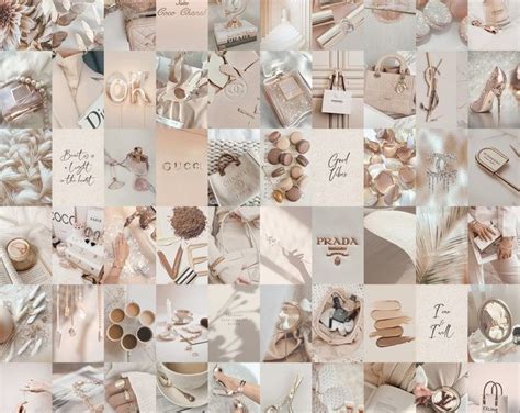 Soft Beige Wall Collage Kit Aesthetic Boujee Nude Neutral Etsy Artofit