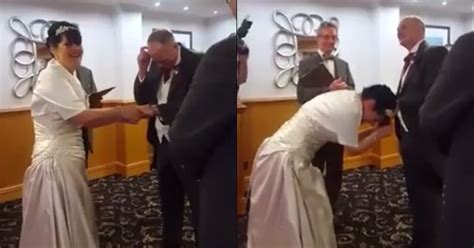 Bride Gets An Extreme Fit Of The Giggles During Her Vows The Poke