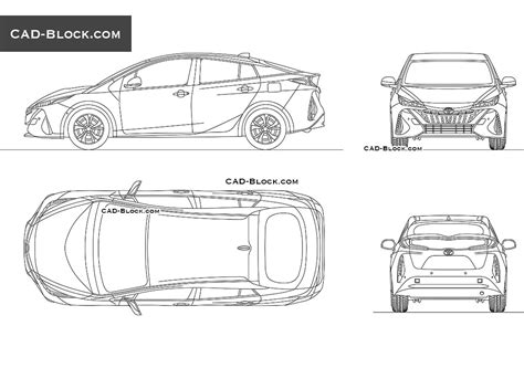 Toyota Prius Drawing Sketch Coloring Page