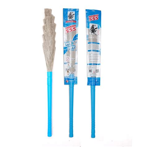 Monkey Plastic Wet Dry Broom Pack Of Dust Free Broom