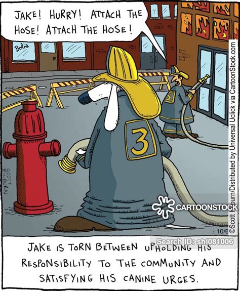 Set a man on fire, and he'll be warm for the rest of his life. Fireman Cartoons and Comics - funny pictures from CartoonStock