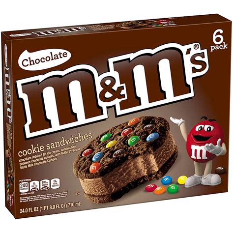 Mandms Chocolate Cookie Ice Cream Sandwiches Shop Cones And Sandwiches
