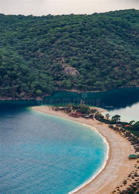 aerial view of oludeniz beach fethiye district turkey turquoise coast of southwestern turkey