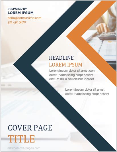5 Best Printable Cover Page Templates For Ms Word Ms Word Cover Page
