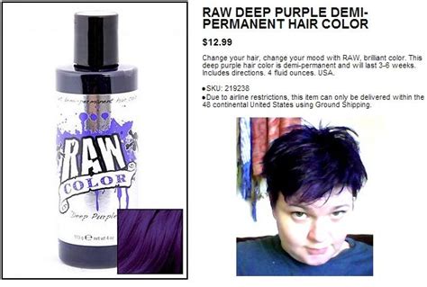 225 x 300 jpeg 9 кб. Raw Deep Purple Demi-Permanent Hair Color by Hot Topic ...