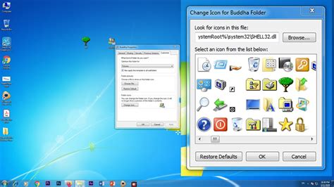 How To Change Folder Icon In Windows 7 Youtube
