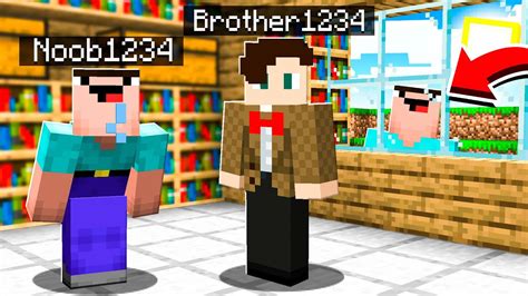 I Caught Noob1234s Secret Brother In Minecraft Youtube
