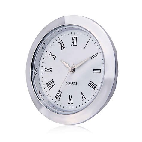 Mini Clock Quartz Movement Insert Round 1 716 35mm White Face