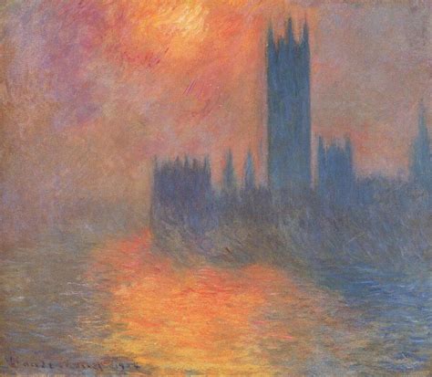 Parliament At Sunset 1904 By Claude Monet