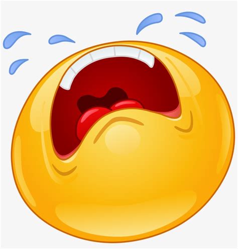 Crying Emoji Decal Sad Emoticon Transparent Png 2159x2156 Free