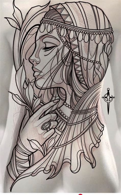 Female Line Art Tattoo ~ Simplistic Tattos Tattoofashiontrendy