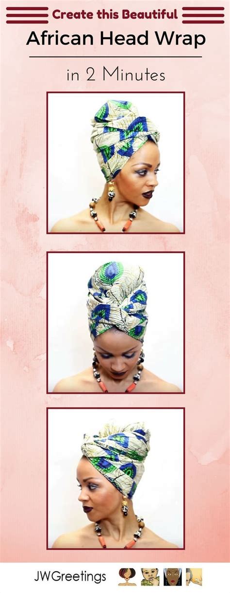This Beautiful African Head Wrap Tutorial Can Be Completed In 2 Minutes Click To See How Its