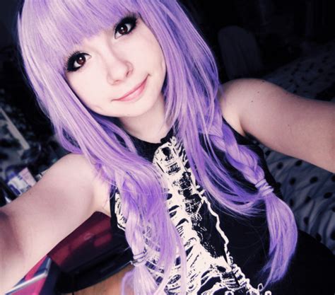 Hat Pastel Pastel Grunge Pastel Goth Kawaii Cute Wig Lilac Lavender Purple Harajuku