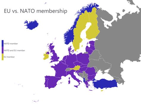 Eu Vs Nato Membership Maps On The Web