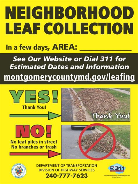 Montgomery County Updates Leaf Vacuum Collection In Specific Areas