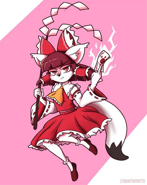 10397 Safe Artistquarium Reimu Hakurei Touhou Canine Fox