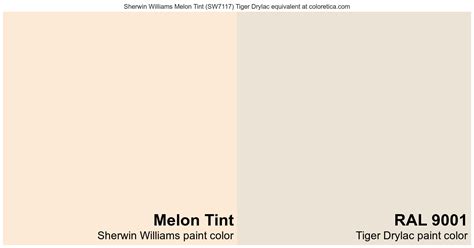 Sherwin Williams Melon Tint Tiger Drylac Equivalent Ral