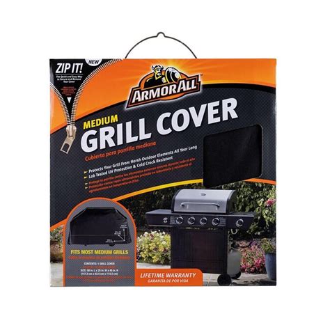 Mr Bar B Q 25 In W X 45 In H Black Gas Grill Cover In The Grill Covers