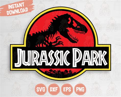 Universal Studios Jurassic Park Svg Png Clipart Title Scrapbook Cricut