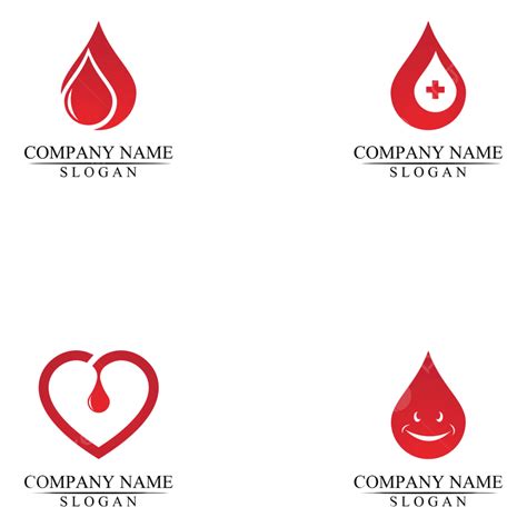 Templat Design Vector Png Images Blood Logo Template Vector Icon