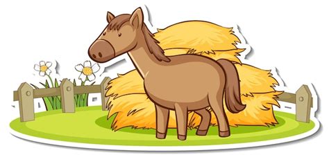 Cow Eating Hay Clipart Horse Eating Hay Clip Art Transparent Png