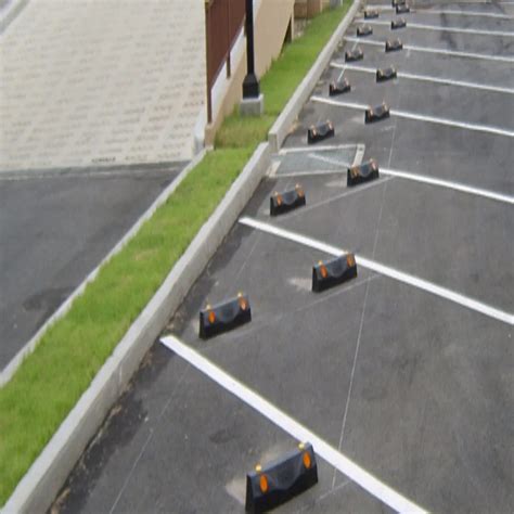 Three Dimensional Design Parking Block With Simple And Solid Atmosphere