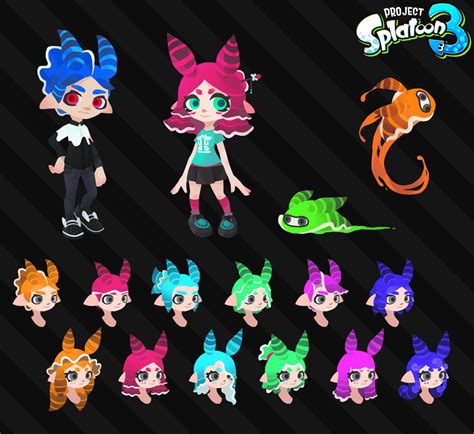 Project Splatoon 3 Harelings Playable Species Concept Based On Sea