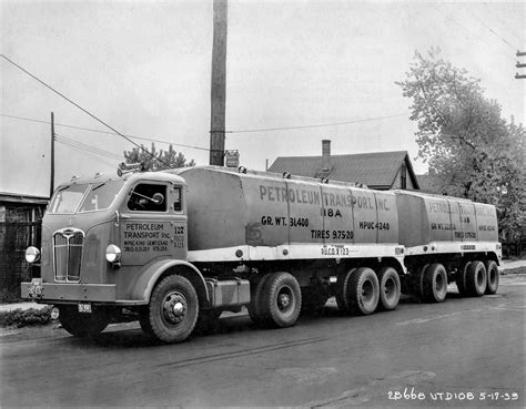 Transpress Nz 1939 Autocar Petroleum Truck And Trailer